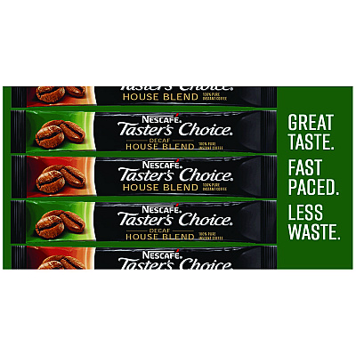 Nescaf Taster's Choice Stick Pack, Decaf, 0.06oz, 80/Box, 6 Boxes/Carton (NES66488CT)
