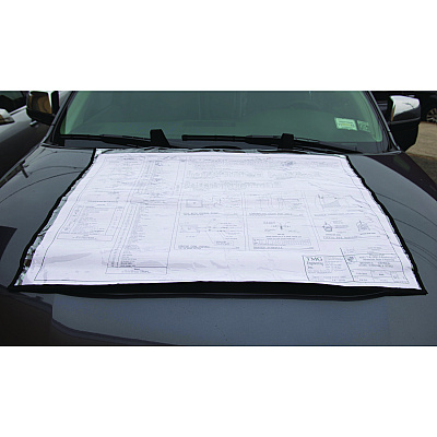 AdirOffice Large Document Protection Blueprint Plan Holder, Holds Plans 18" x 36", Clear (ALHIPS1836)