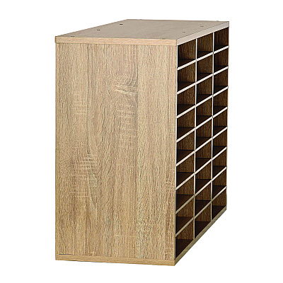 AdirOffice Wooden 27 Compartment Literature Organizer, 27 Sections, Letter Size, 31.49 x 11.81 x 21.65, Medium Oak (ALHIOF20101MEO)