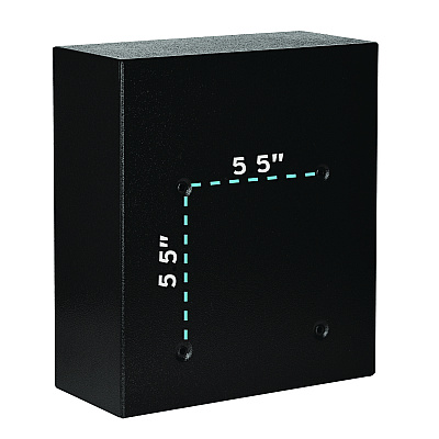 AdirOffice Medium Ultimate Wall Mounted Mail Box, 10.4 x 4.5 x 12, Black (ALHI63105BLK)