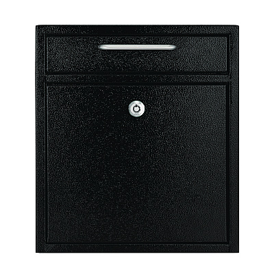 AdirOffice Medium Ultimate Wall Mounted Mail Box, 10.4 x 4.5 x 12, Black (ALHI63105BLK)