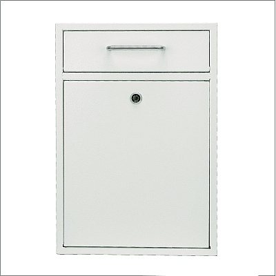 AdirOffice Large Ultimate Secure Drop Box Wall Mounted Mail Box, 11.2 x 4.7 x 16.2, White (ALHI63104WHI)