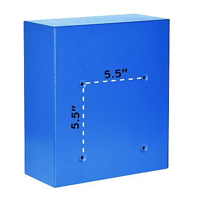 AdirOffice Medium Ultimate Wall Mounted Mail Box, 10.4 x 4.5 x 12, Blue (ALHI63105BLU)