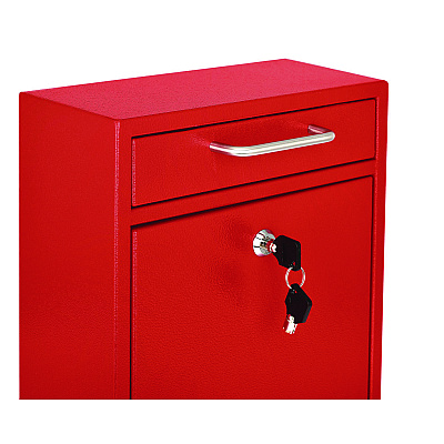 AdirOffice Medium Ultimate Wall Mounted Mail Box, 10.4 x 4.5 x 12, Red (ALHI63105RED)