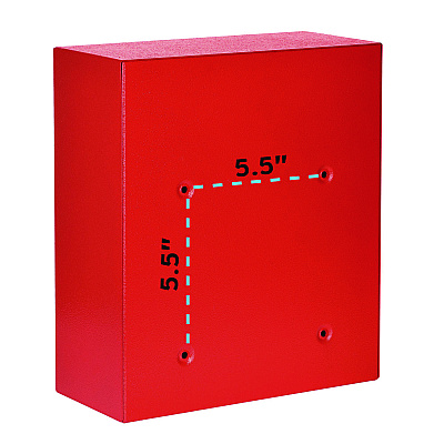 AdirOffice Medium Ultimate Wall Mounted Mail Box, 10.4 x 4.5 x 12, Red (ALHI63105RED)