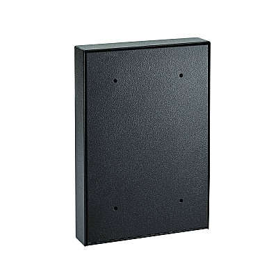 AdirOffice Large Wall Mounted Weatherproof Steel Secure Drop Box, 11 x 2.4 x 16, Black (ALHI63114BLK)