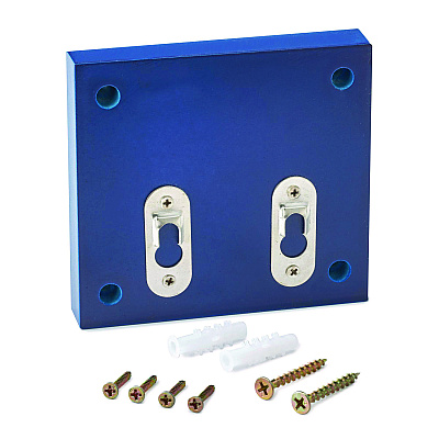 AdirOffice Squared Wood Locking Suggestion Box, 7.25 x 7.5 x 10, Medium Density Fiberboard, Blue (ALHI63201BLU)