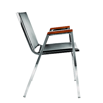 AdirOffice Vinyl Chrome Frame Stackable Office Chair, 16.5 x 22 x 32, Black Seat, Black Back, Chrome Base (ALHI63802BK)