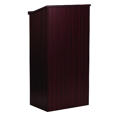 AdirOffice Wood Stand-up Podium Lectern Speaker Stand, 23 x 15 x 45.8, Mahogany (ALHI66101)