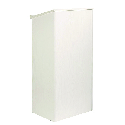 AdirOffice Wood Stand-up Podium Lectern Speaker Stand, 23 x 15 x 45.8, White (ALHI66101WHI)