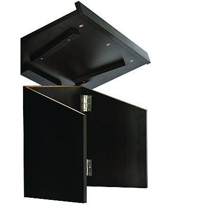 AdirOffice Foldable Tabletop Podium Lectern Speaker Stand, 27 x 16 x 19, Black (ALHI66105BLK)