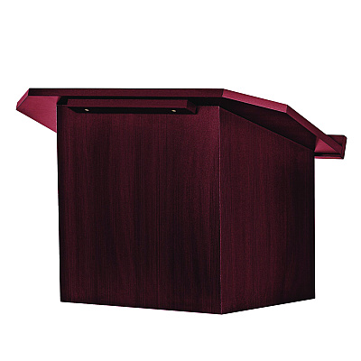 AdirOffice Foldable Tabletop Podium Lectern Speaker Stand, 27 x 16 x 19, Mahogany (ALHI66105MA)