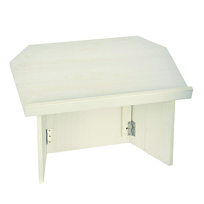 AdirOffice Foldable Tabletop Podium Lectern Speaker Stand, 27 x 16 x 19, White (ALHI66105WHI)