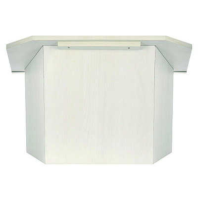 AdirOffice Foldable Tabletop Podium Lectern Speaker Stand, 27 x 16 x 19, White (ALHI66105WHI)