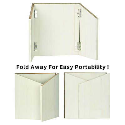 AdirOffice Foldable Tabletop Podium Lectern Speaker Stand, 27 x 16 x 19, White (ALHI66105WHI)