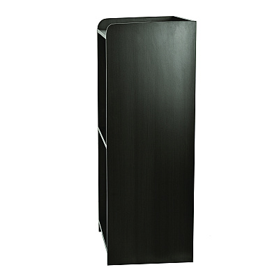 AdirOffice Wood Mobile Presentation Lectern Speaker Stand with Shelves, 22.44 x 16.53 x 45.98, Black (ALHI66107BLK)