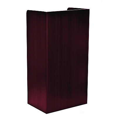 AdirOffice Wood Mobile Presentation Lectern Speaker Stand with Shelves, 22.44 x 16.53 x 45.98, Mahogany (ALHI66107MA)