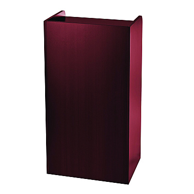 AdirOffice Wood Mobile Presentation Lectern Speaker Stand with Shelves, 22.44 x 16.53 x 45.98, Mahogany (ALHI66107MA)