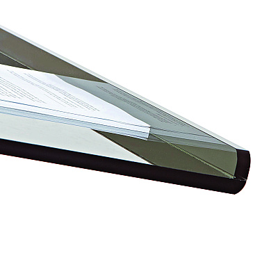 AdirOffice Acrylic Slanted Podium Lectern Speaker Stand, 26.75 x 12.5 x 47, Black (ALHI66103BLK)