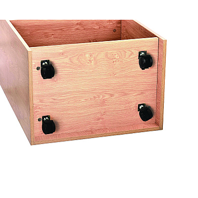 AdirOffice Wood Mobile Presentation Lectern Speaker Stand with Shelves, 22.44 x 16.53 x 45.98, Medium Oak (ALHI66107MEO)