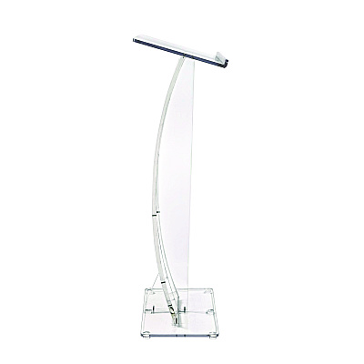 AdirOffice Acrylic Slanted Podium Lectern Speaker Stand, 26.75 x 12.5 x 47, Clear (ALHI66103CLR)
