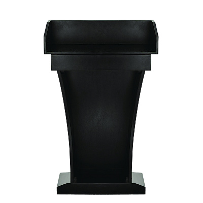 AdirOffice Wood Stand-Up Podium Lectern Speaker Stand with Drawer and Storage Area, 27.55 x 14 x 43.3, Black (ALHI661012BLK)