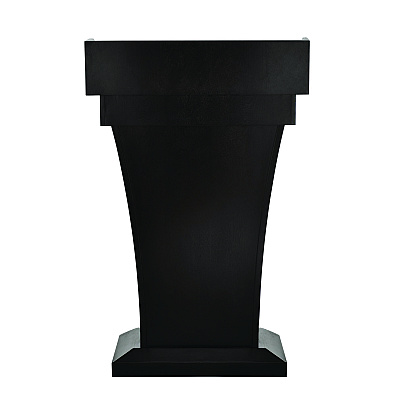 AdirOffice Wood Stand-Up Podium Lectern Speaker Stand with Drawer and Storage Area, 27.55 x 14 x 43.3, Black (ALHI661012BLK)