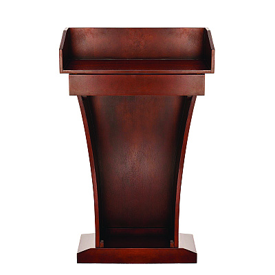 AdirOffice Wood Stand-Up Podium Lectern Speaker Stand with Drawer and Storage Area, 27.55 x 14 x 43.3, Cherry (ALHI661012CH)