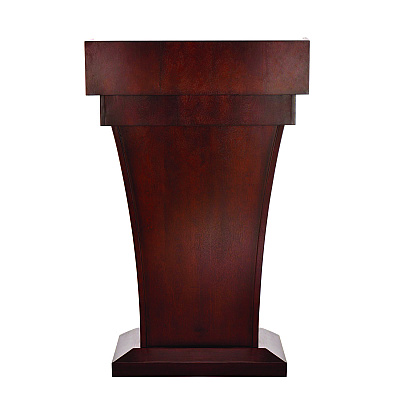 AdirOffice Wood Stand-Up Podium Lectern Speaker Stand with Drawer and Storage Area, 27.55 x 14 x 43.3, Cherry (ALHI661012CH)