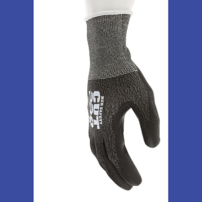 MCR Safety Cut Pro 92721 Gloves, 10" Long, Medium, Black, 12 Pairs (92721M)