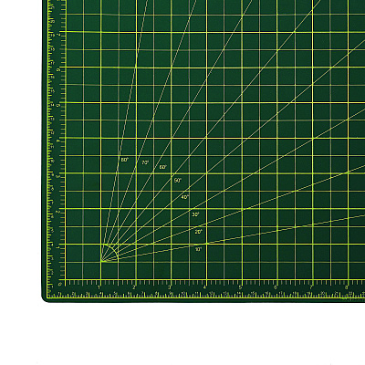 AdirOffice Reversible Self Healing Cutting Mat, 24 x 36, Green/Black (ALHICM2436)