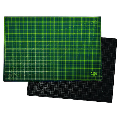 AdirOffice Reversible Self Healing Cutting Mat, 18 x 24, Green/Black (ALHICM1824)