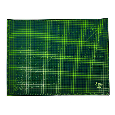 AdirOffice Reversible Self Healing Cutting Mat, 18 x 24, Green/Black (ALHICM1824)