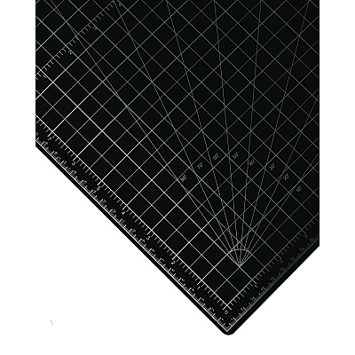 AdirOffice Reversible Self Healing Cutting Mat, 18 x 24, Green/Black (ALHICM1824)