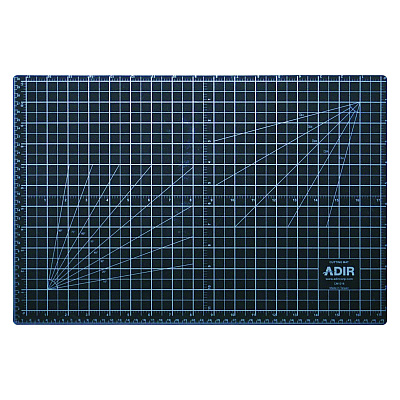 AdirOffice Reversible Self Healing Cutting Mat, 12 x 18, Green/Black (ALHICM1218)