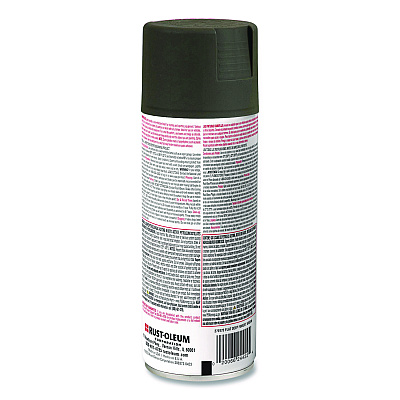 Rust-Oleum Camouflage Spray Paint, Flat Deep Forest Green, 12 oz Aerosol Can, 6/Carton (RST279175CT)
