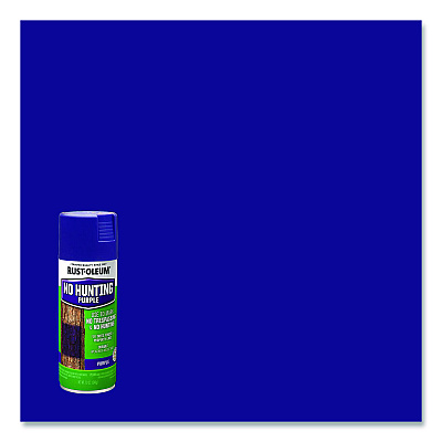 Rust-Oleum Specialty No Hunting Purple Spray Paint, Flat No Hunting Purple, 12 oz Aerosol Can, 6/Carton (RST270970CT)