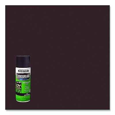 Rust-Oleum Camouflage Spray Paint, Flat Earth Brown, 12 oz Aerosol Can, 6/Carton (RST279178CT)