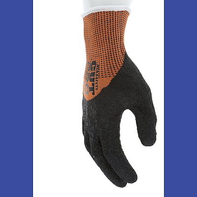 MCR Safety Cut Pro 92743LT Gloves, 10" Long, Medium, Black/Orange, 12 Pairs (92743LTM)