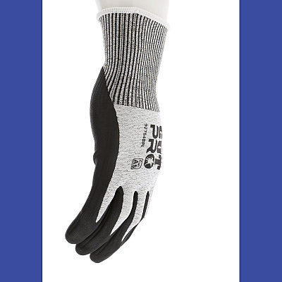 MCR Safety Cut Pro 92754BP Gloves, 10" Long, Small, Black/Gray, 12 Pairs (92754BPS)