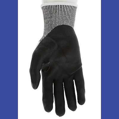 MCR Safety Cut Pro 92754BP Gloves, 10" Long, Small, Black/Gray, 12 Pairs (92754BPS)
