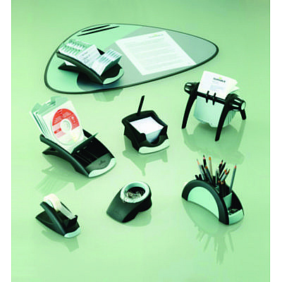 Durable TELINDEX Desk Address Card File, Holds 500 2.88 x 4.13 Cards, 5.13 x 9.31 x 3.56, Plastic, Graphite/Black (DBL241201)