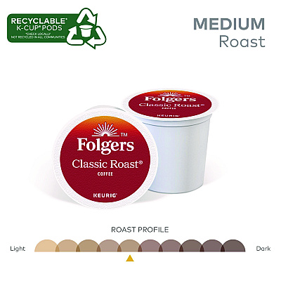 Folgers Gourmet Selections Classic Roast Coffee K-Cups, 24/Box (GMT6685)