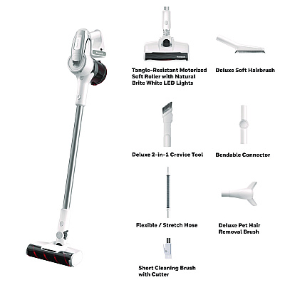 Honeywell Aeromax Elite VC10 Cordless Vacuum, 8.7 Cleaning Path, White (HWLHVC10AMEWT01)