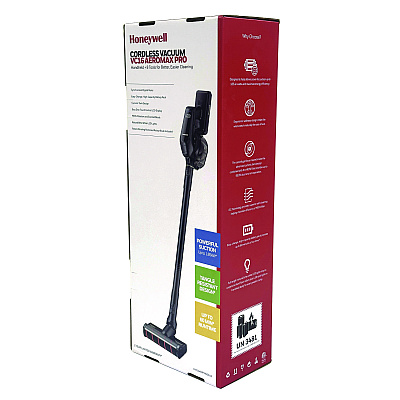 Honeywell Aeromax Pro VC16 Cordless Vacuum, 8.5 Cleaning Path, Dark Silver (HWLHVC16AMPSG01)