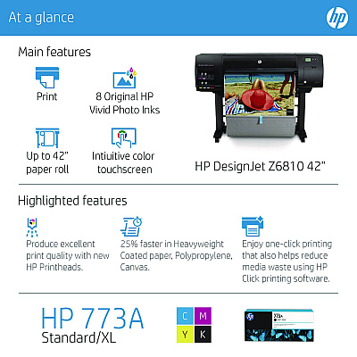 Government HP DesignJet Z6810 42-in Large Format Photo Printer (2QU12B#BCB)