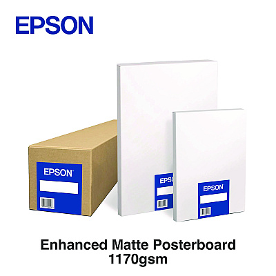 Epson Enhanced Matte Posterboard, 24 x 40, White, 10/Pack (EPSS450434)