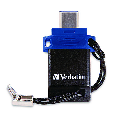 Verbatim Store n' Go Dual USB 3.2 Gen 1 Flash Drive for USB-C Devices, Blue (VER71275)