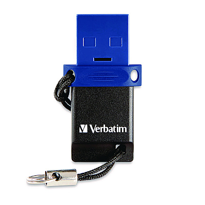 Verbatim Store n' Go Dual USB 3.2 Gen 1 Flash Drive for USB-C Devices, Blue (VER71275)