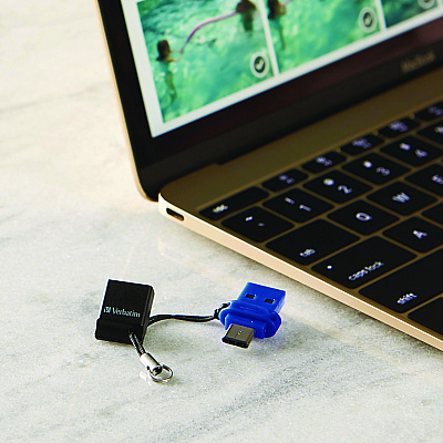 Verbatim Store n' Go Dual USB 3.2 Gen 1 Flash Drive for USB-C Devices, Blue (VER71275)